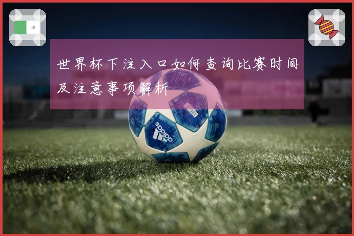 世界杯下注入口如何查询比赛时间及注意事项解析